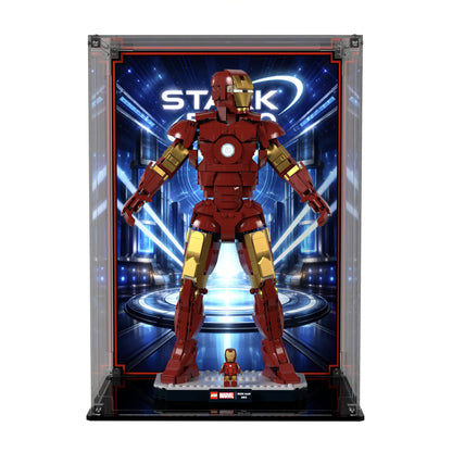 Display Case For LEGO Iron Man Mark 3 Collectors' Edition 76344