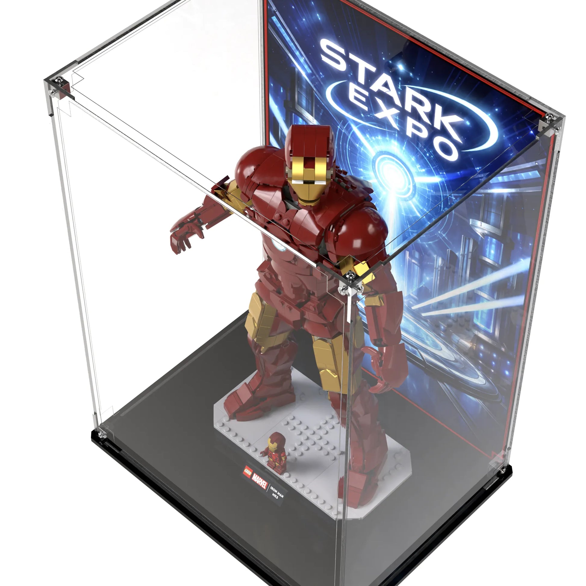 Display Case For LEGO Iron Man Mark 3 Collectors' Edition 76344