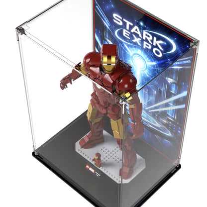 Display Case For LEGO Iron Man Mark 3 Collectors' Edition 76344