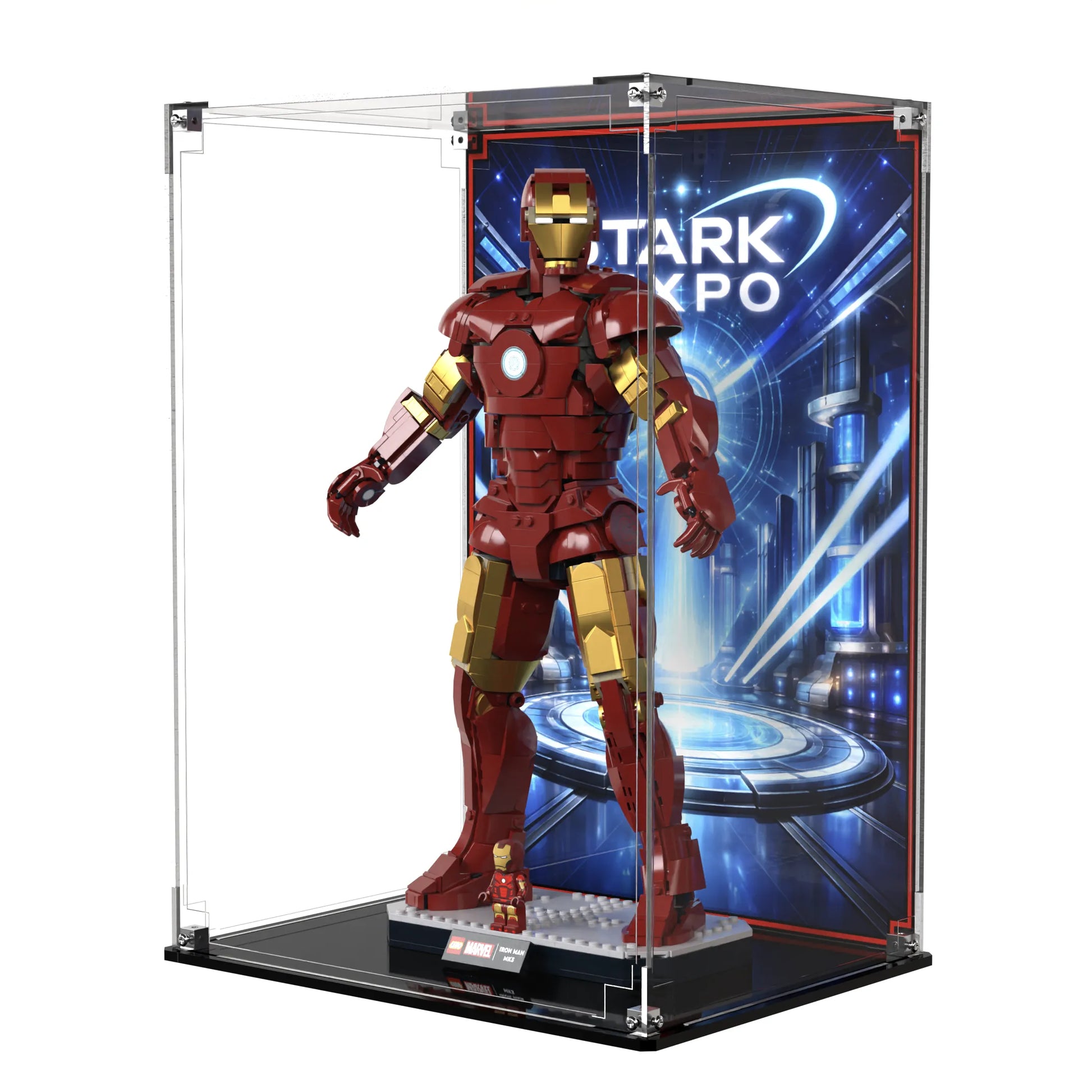 Display Case For LEGO Iron Man Mark 3 Collectors' Edition 76344