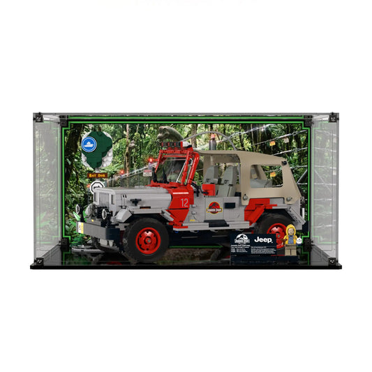 Display Case For LEGO Jurassic Park Jeep Wrangler 77984