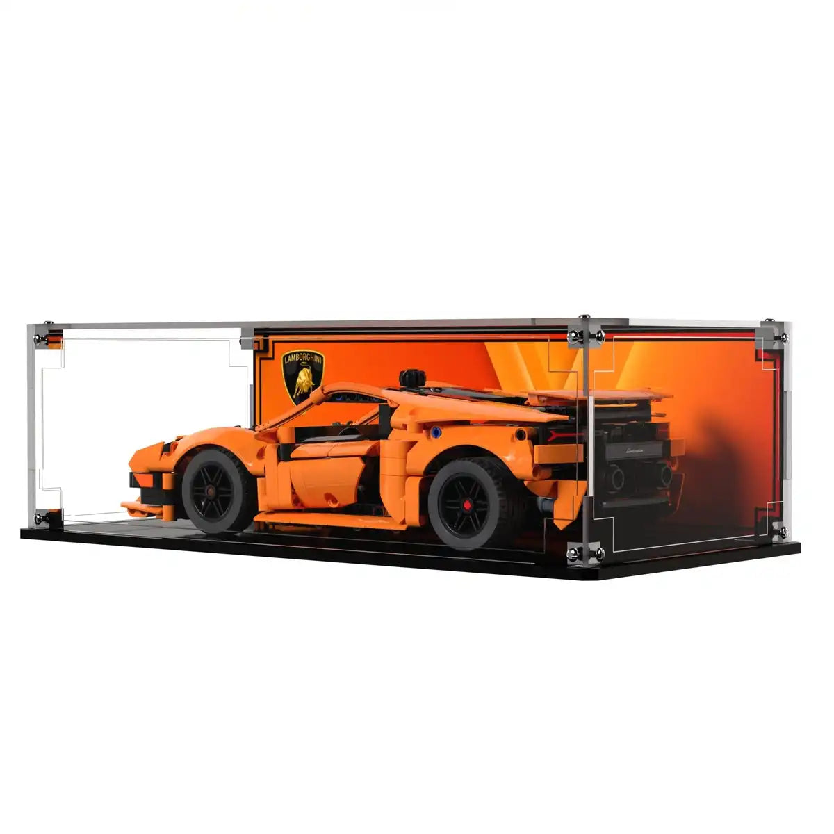 Display Case For LEGO Lamborghini Huracán Tecnica Orange 42196