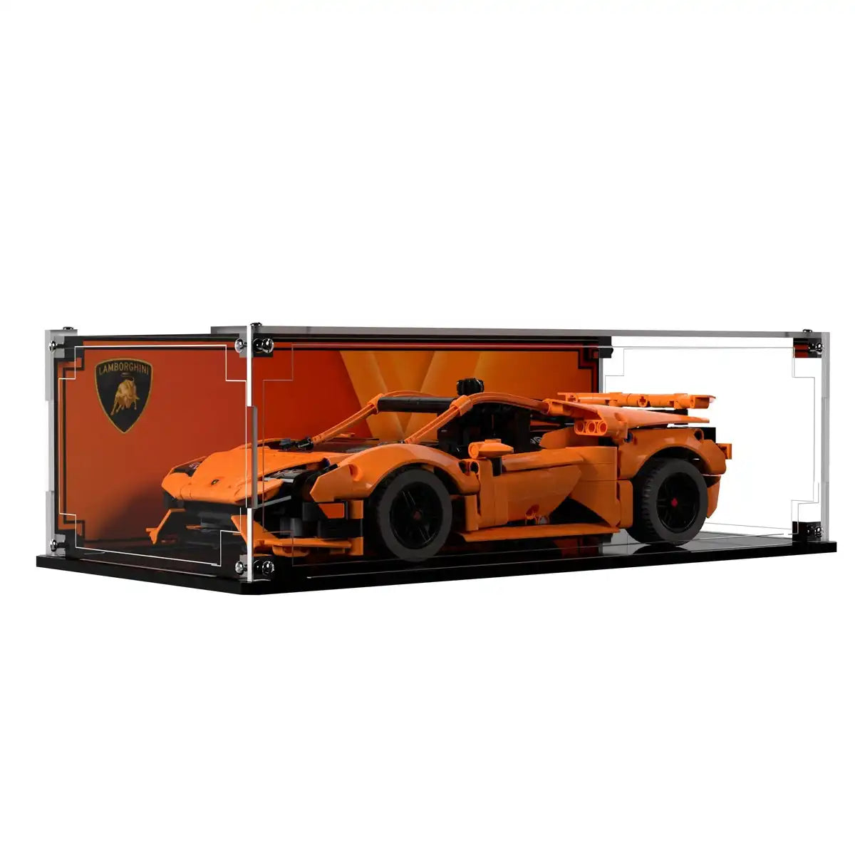 Display Case For LEGO Lamborghini Huracán Tecnica Orange 42196