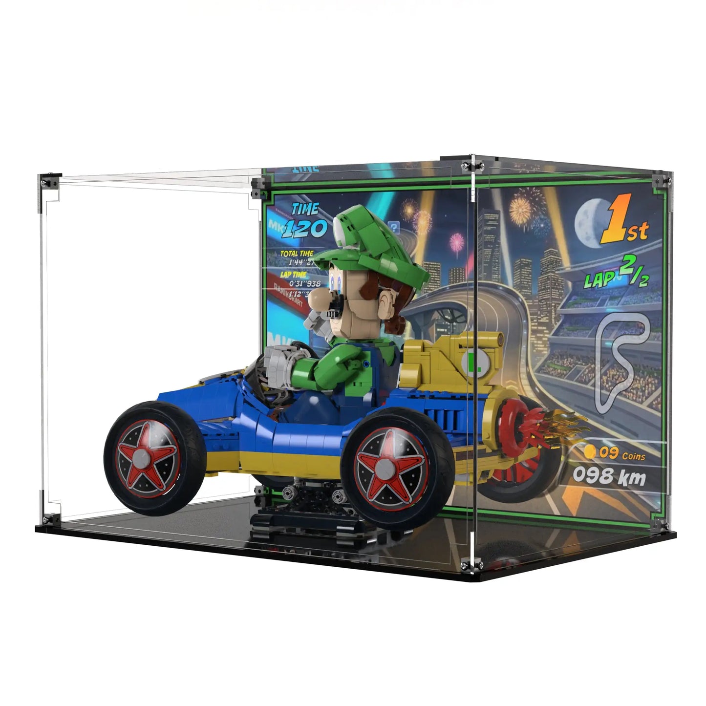 Display Case For LEGO Luigi & Mach 8 72050