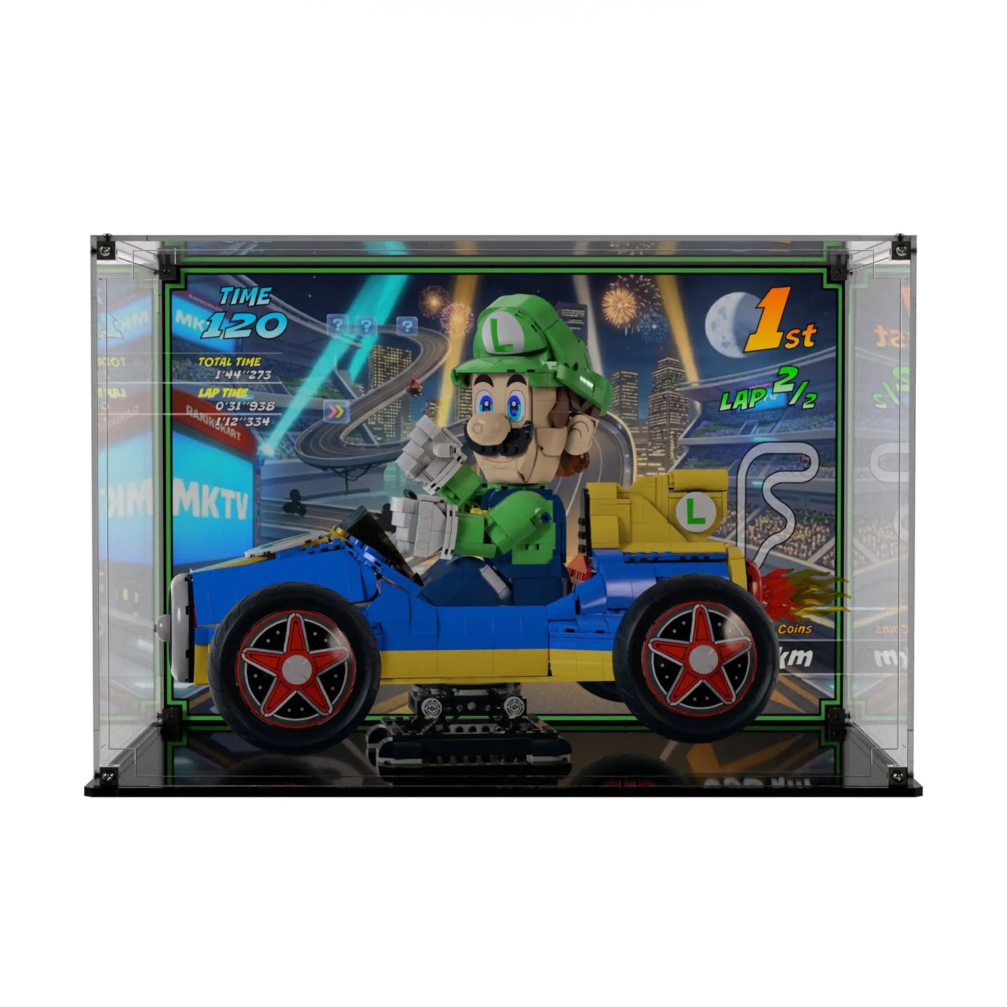 Display Case For LEGO Luigi & Mach 8 72050