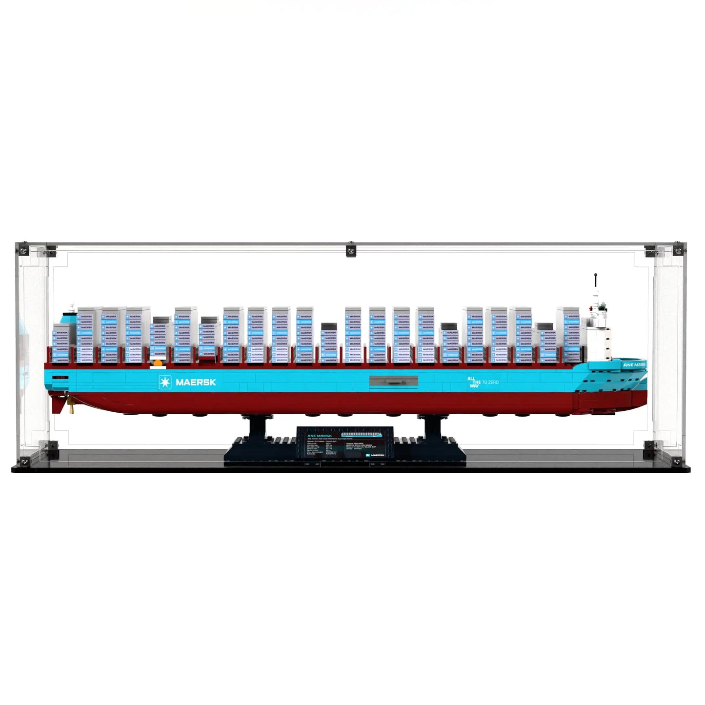 Display Case For LEGO Maersk Dual-fuel Container Vessel 40955