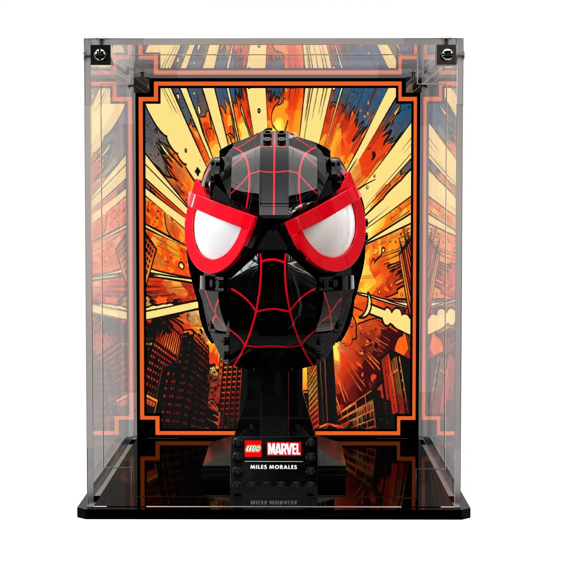 Display Case For LEGO Marvel Miles Morales' Mask 76329