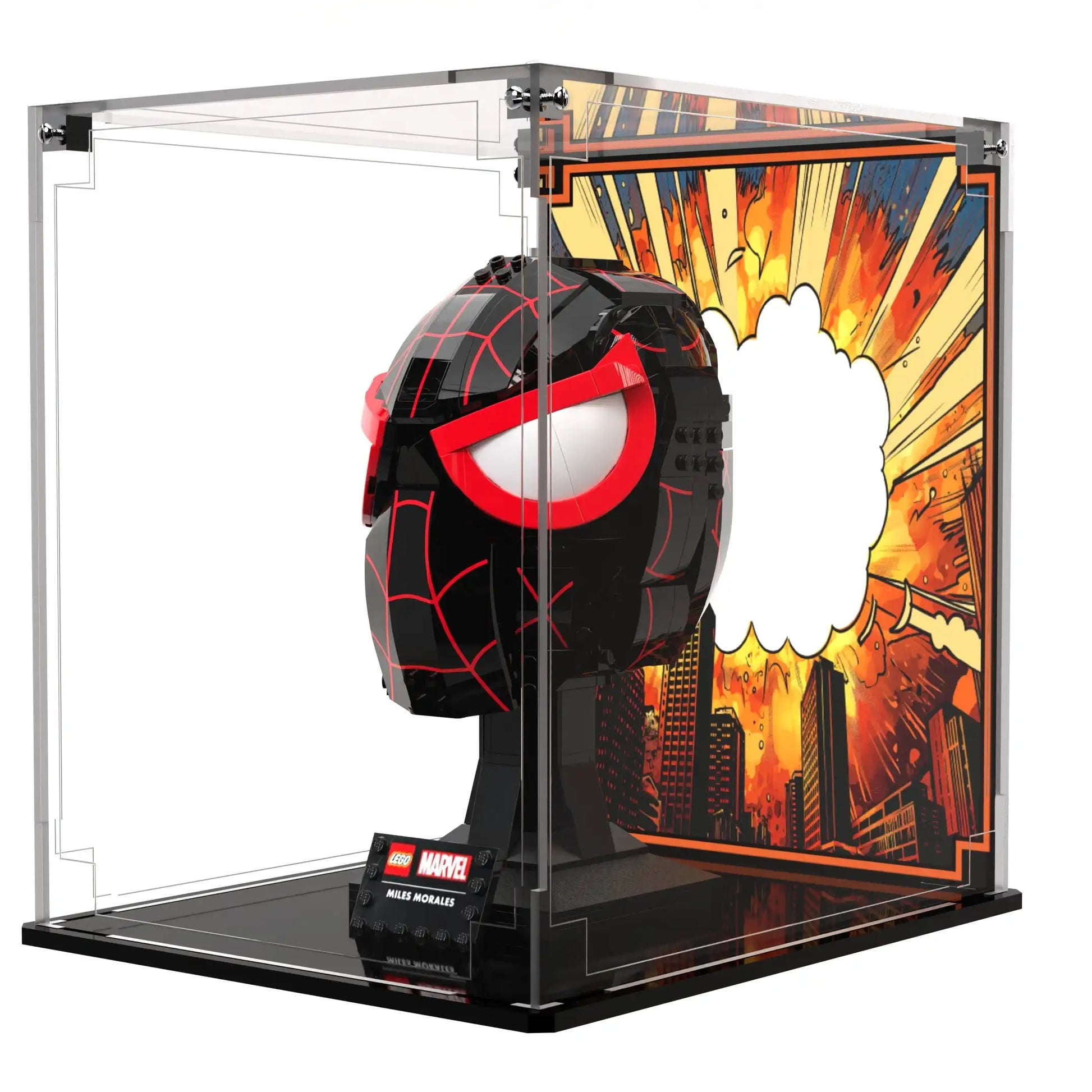 Display Case For LEGO Marvel Miles Morales' Mask 76329