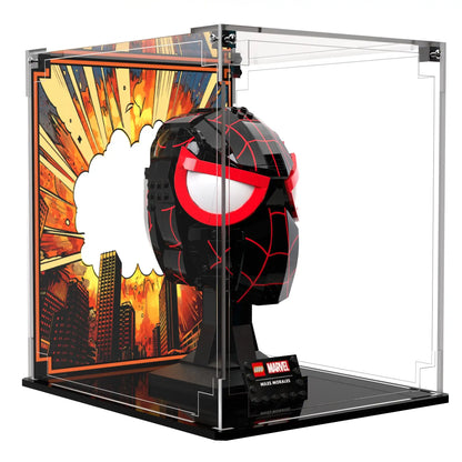 Display Case For LEGO Marvel Miles Morales' Mask 76329