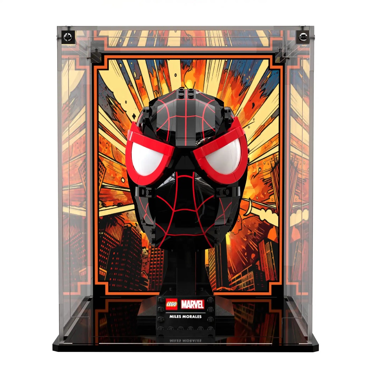 Display Case For LEGO Marvel Miles Morales' Mask 76329