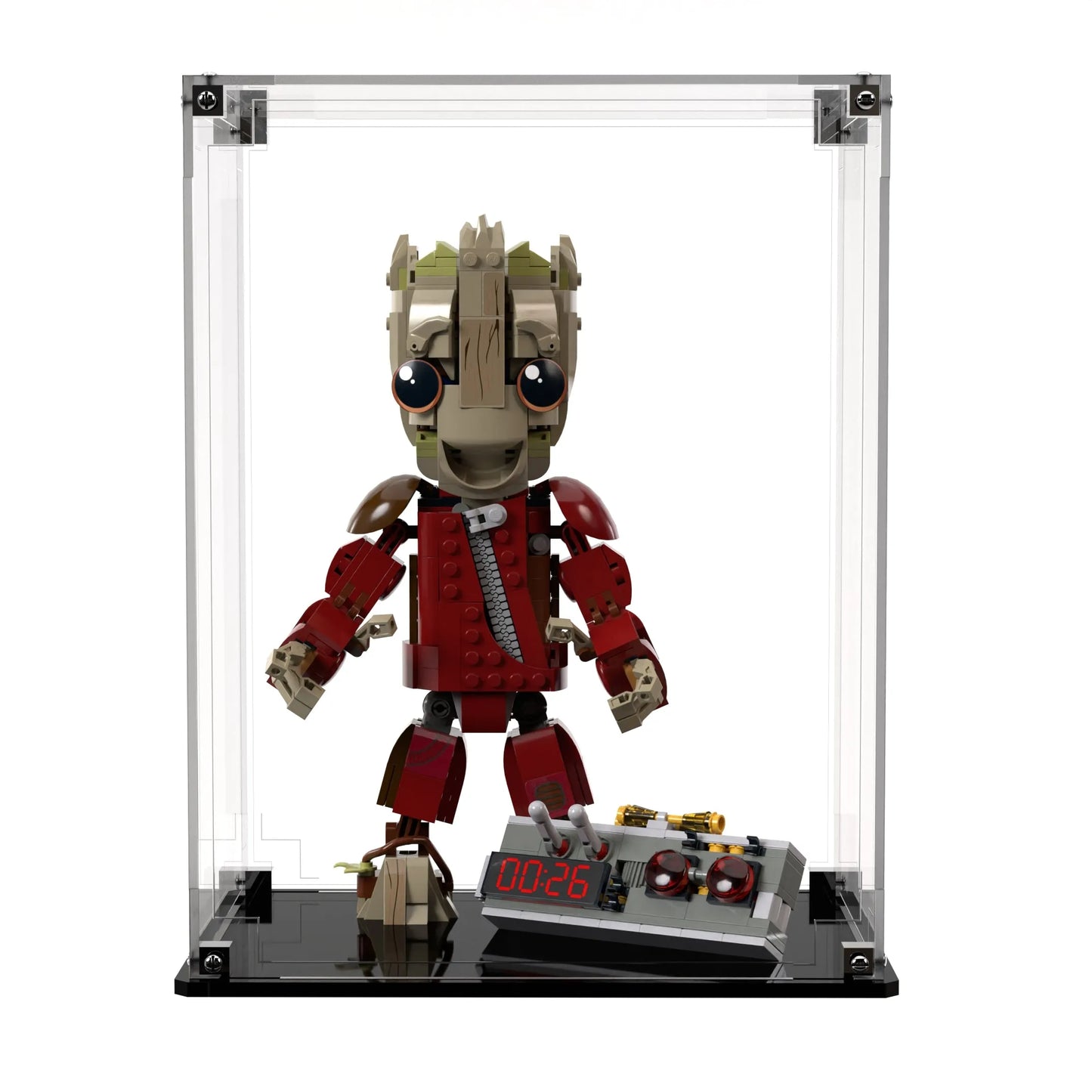 Display Case For LEGO Marvel Ravager Jumpsuit Groot 76341