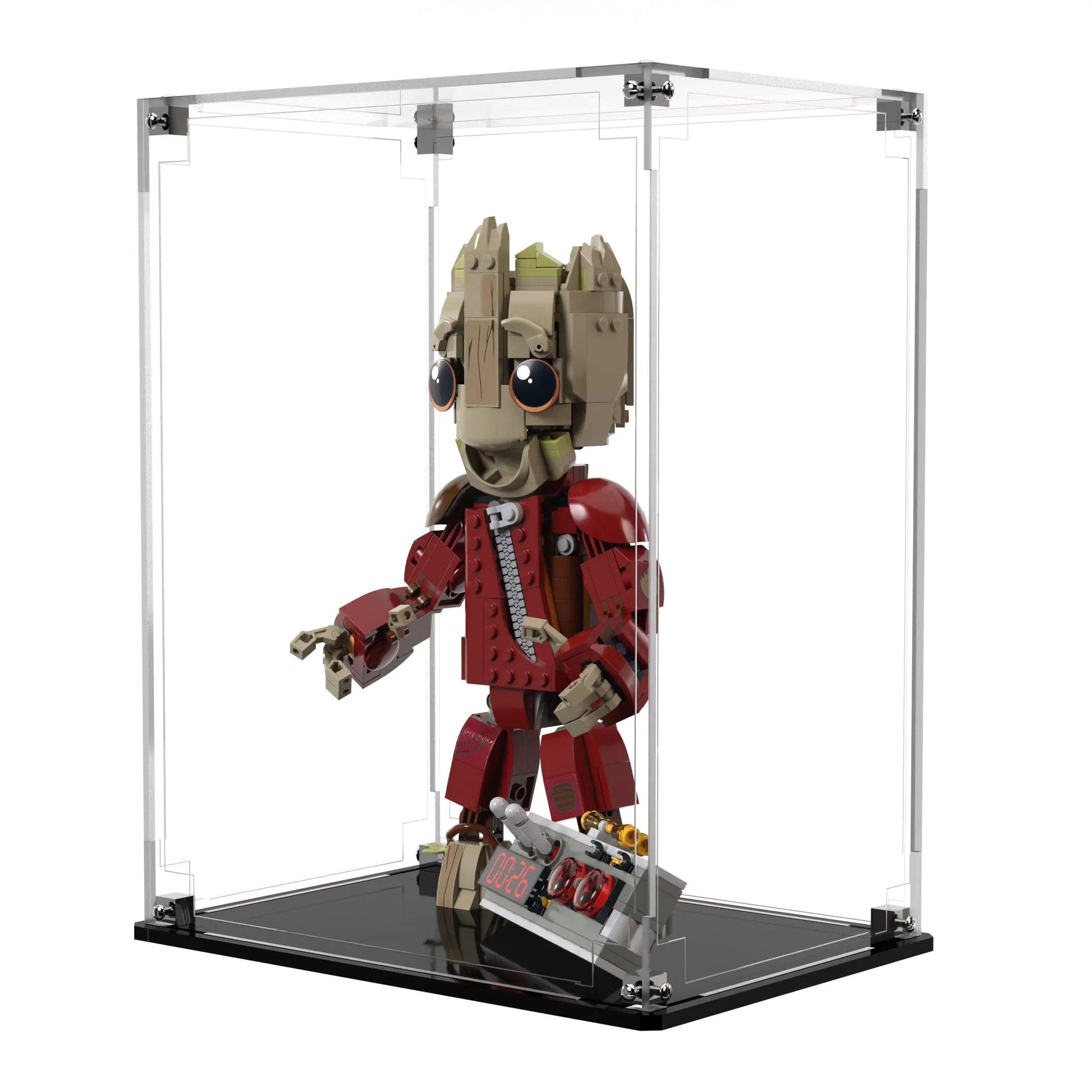Display Case For LEGO Marvel Ravager Jumpsuit Groot 76341