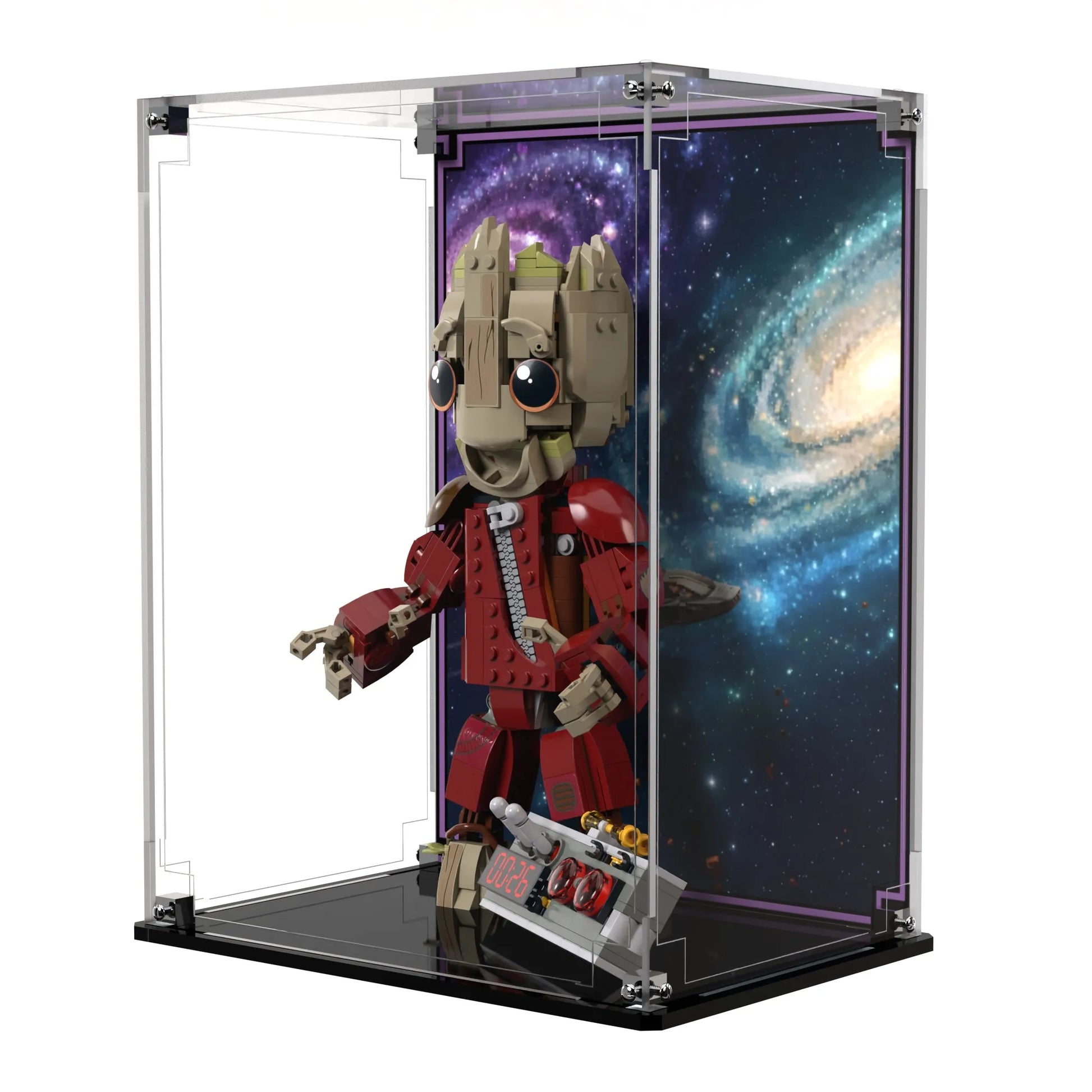 Display Case For LEGO Marvel Ravager Jumpsuit Groot 76341