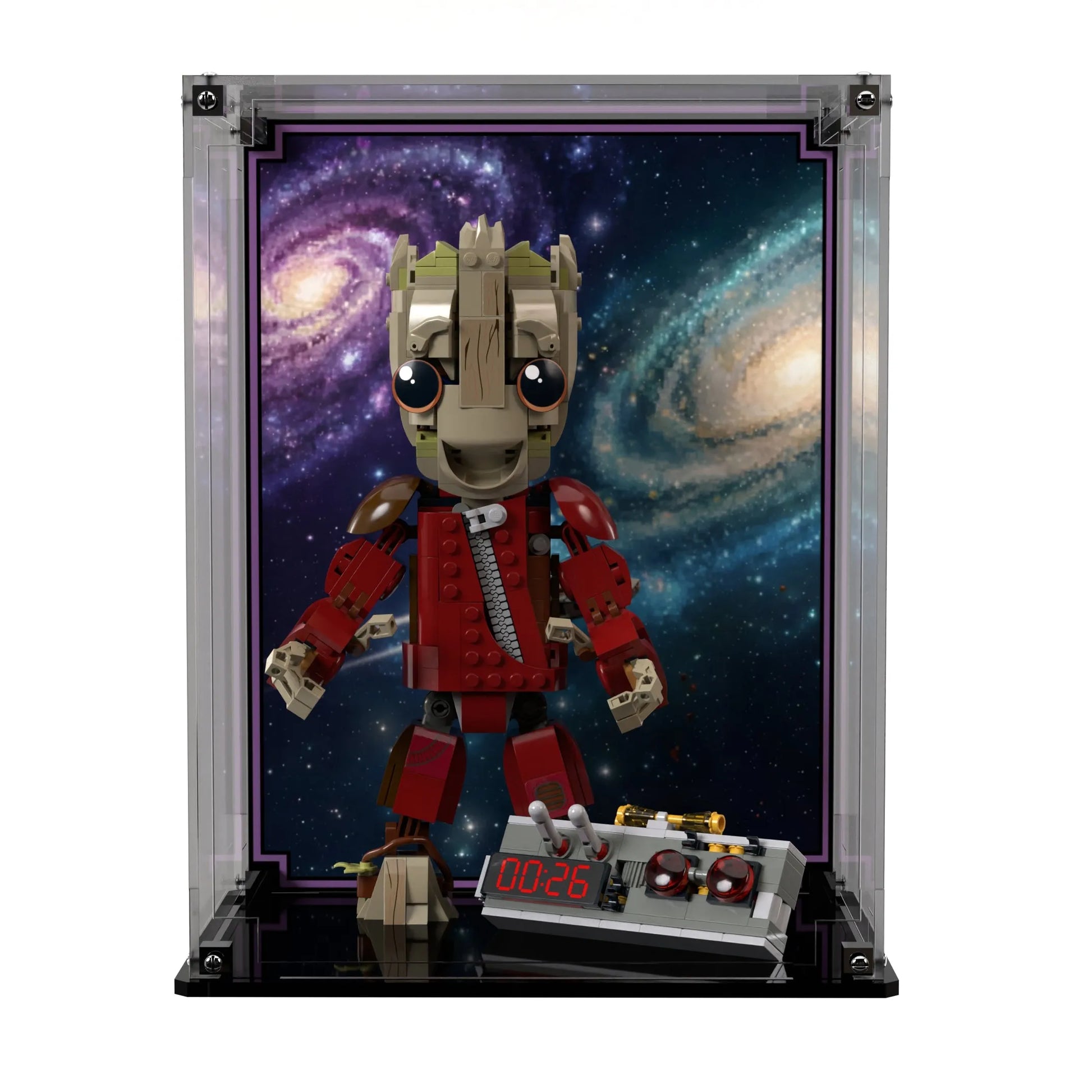 Display Case For LEGO Marvel Ravager Jumpsuit Groot 76341