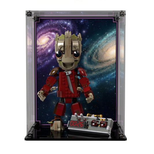 Display Case For LEGO Marvel Ravager Jumpsuit Groot 76341