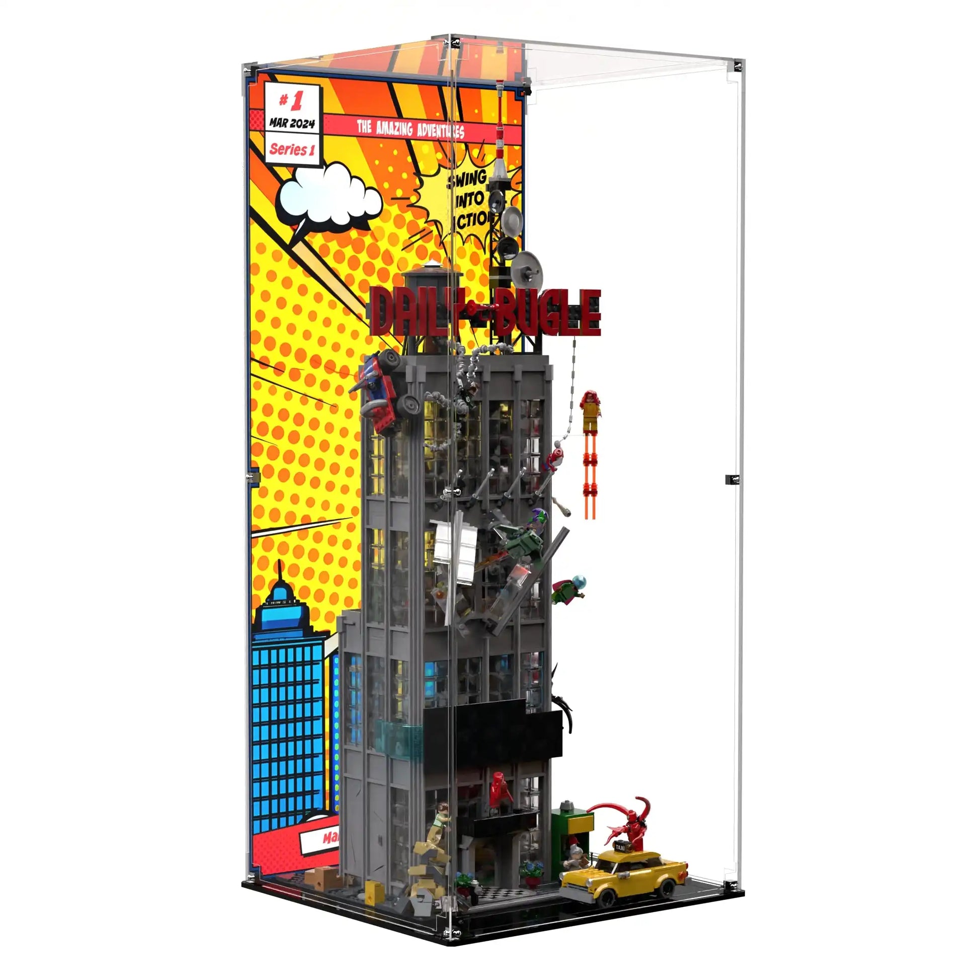 Display Case For LEGO® Marvel Spiderman: Daily Bugle 76178