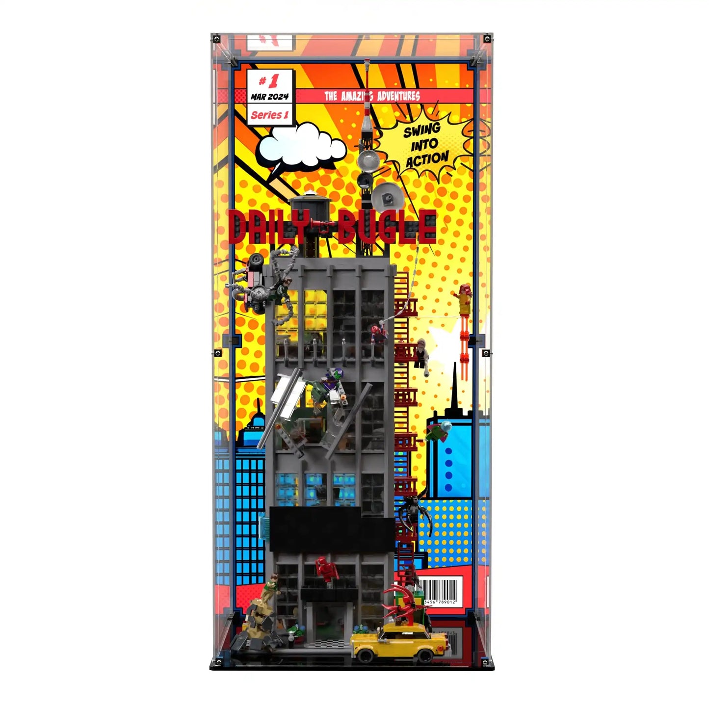 Display Case For LEGO® Marvel Spiderman: Daily Bugle 76178
