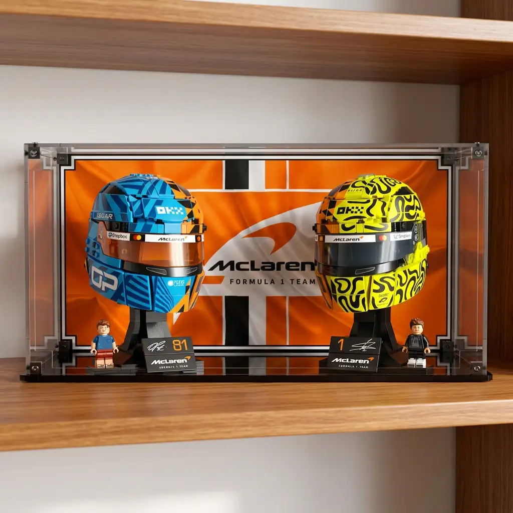 Display Case For LEGO Mclaren Mastercard F1 Team Lando Norris Helmet 43023