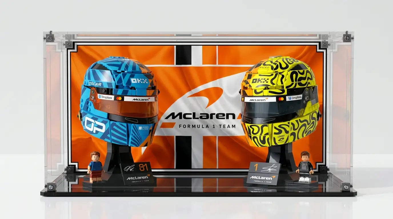 Display Case For LEGO Mclaren Mastercard F1 Team Lando Norris Helmet 43023
