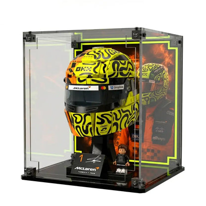 Display Case For LEGO Mclaren Mastercard F1 Team Lando Norris Helmet 43023