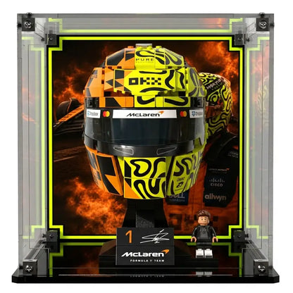 Display Case For LEGO Mclaren Mastercard F1 Team Lando Norris Helmet 43023