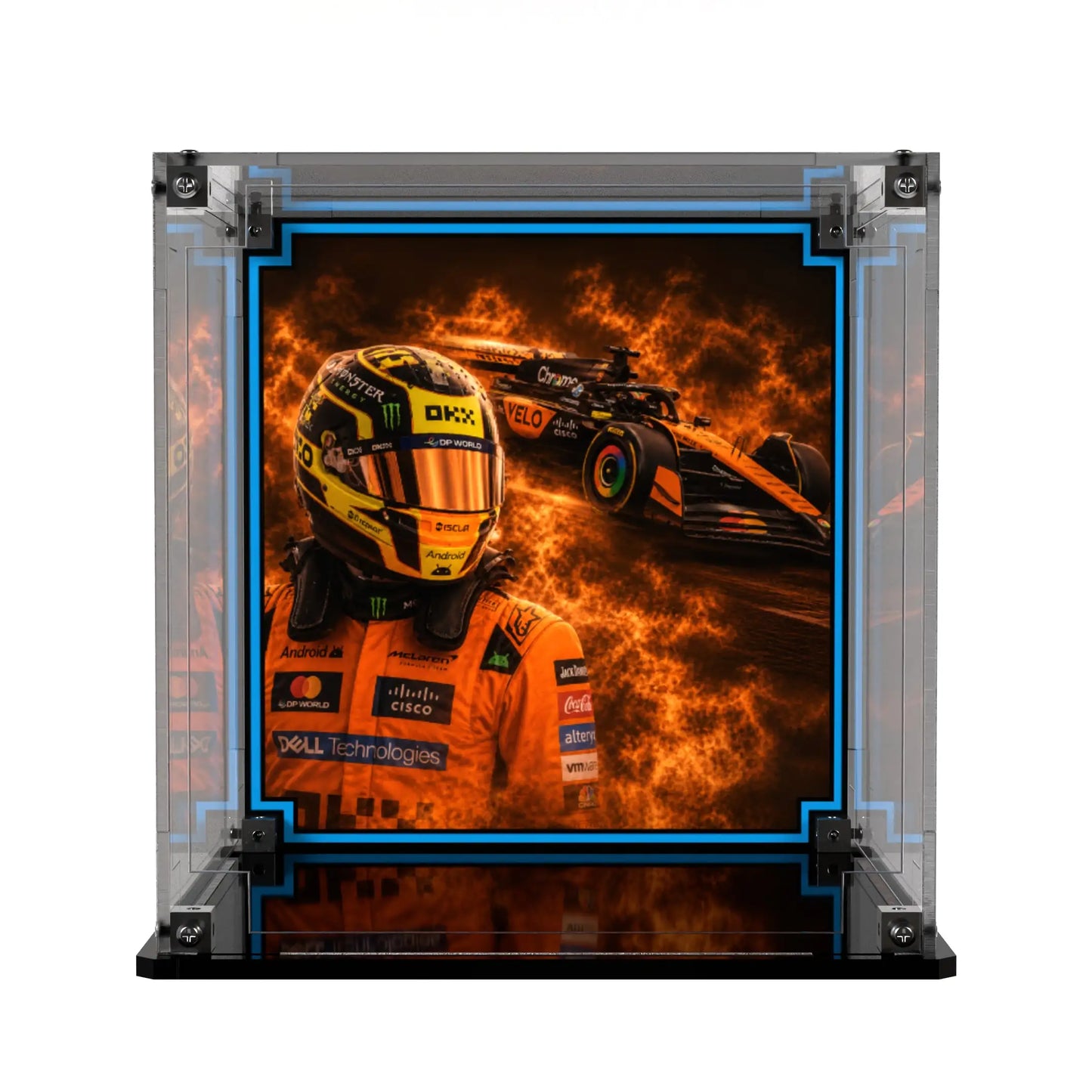Display Case For LEGO Mclaren Mastercard F1 Team Oscar Piastri Helmet 43017