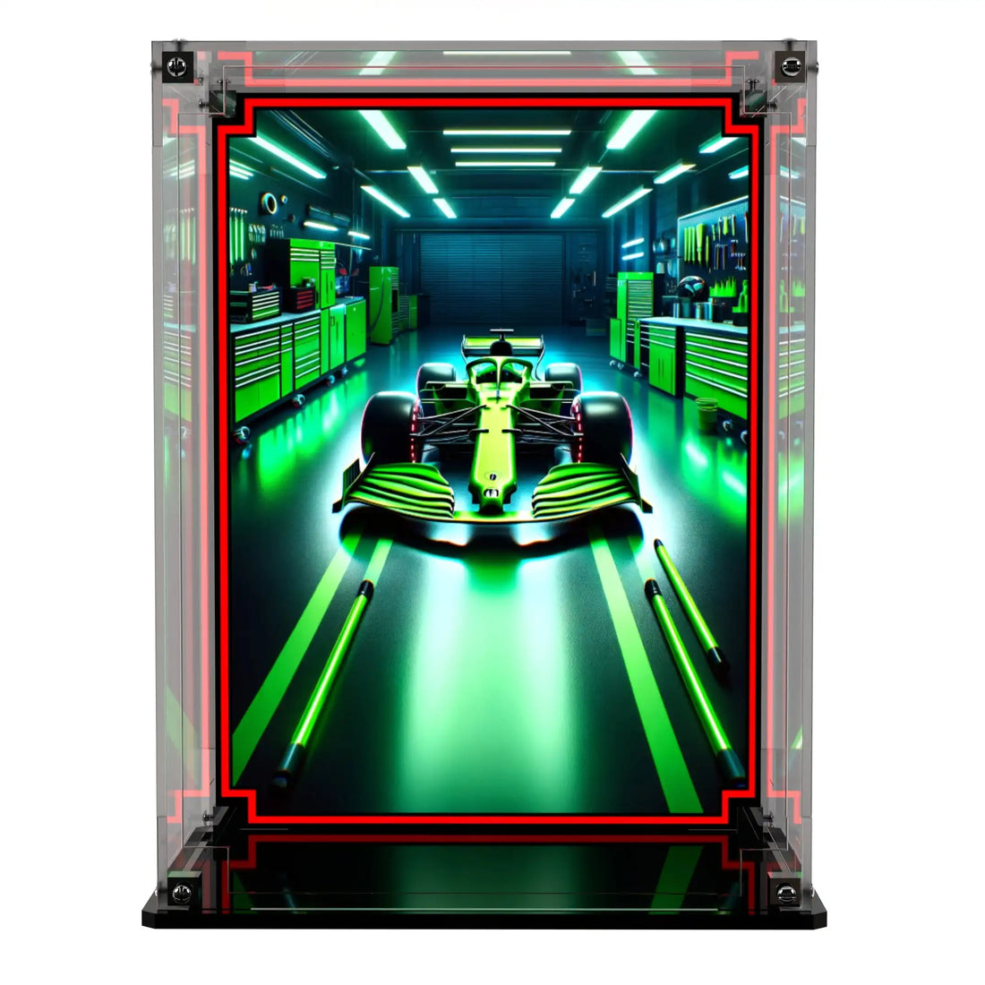 Display Case For LEGO® Minifigures Up-Scaled Racing Driver Minifigure 40819