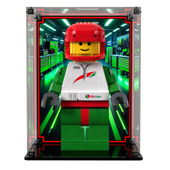 Display Case For LEGO® Minifigures Up-Scaled Racing Driver Minifigure 40819
