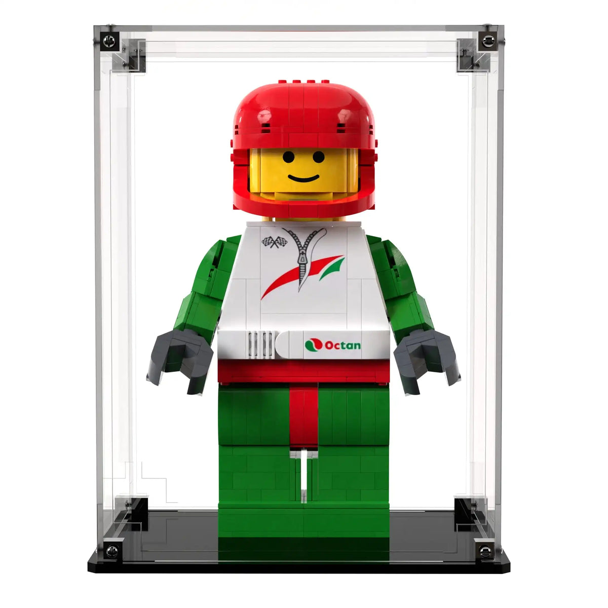 Display Case For LEGO® Minifigures Up-Scaled Racing Driver Minifigure 40819