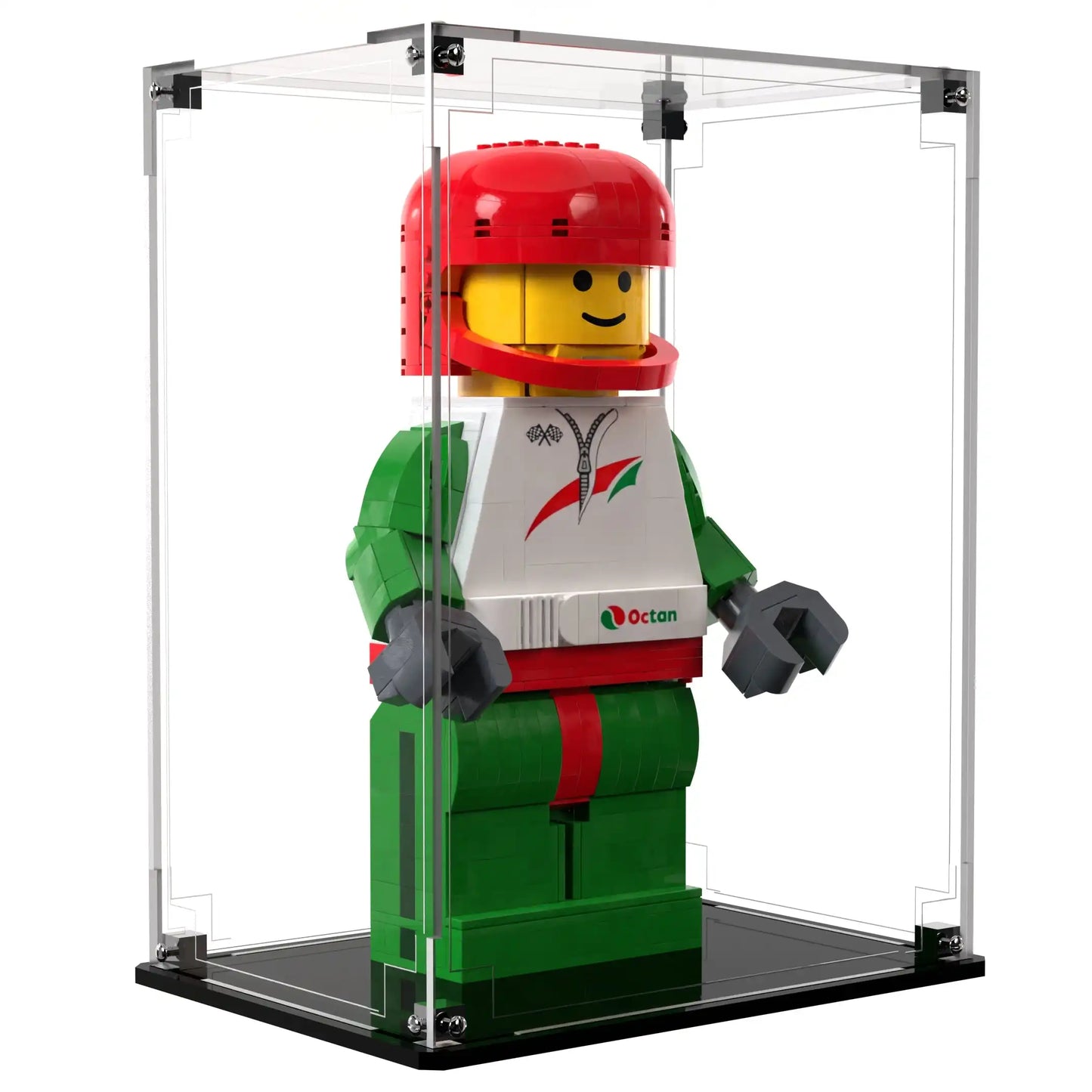 Display Case For LEGO® Minifigures Up-Scaled Racing Driver Minifigure 40819