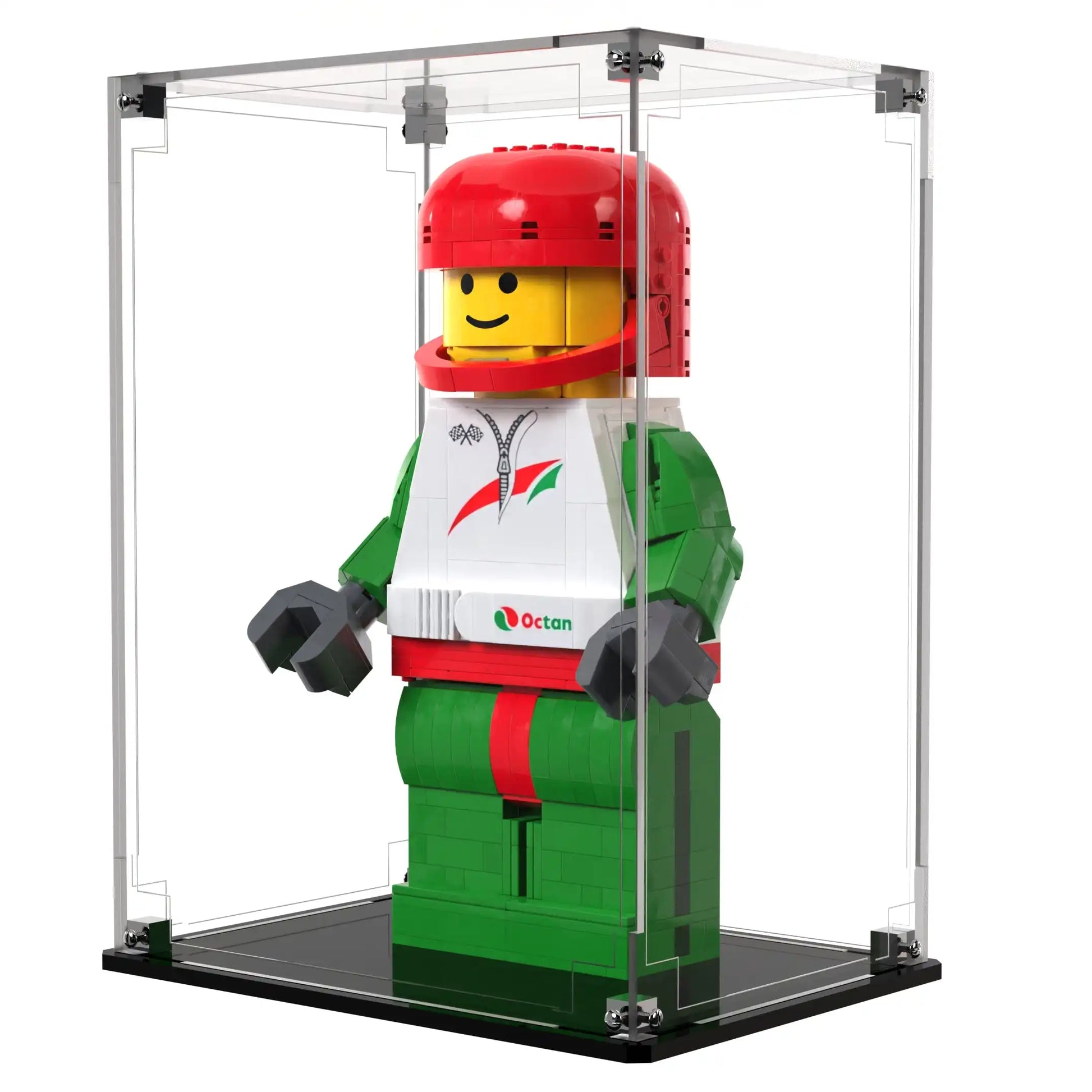 Display Case For LEGO® Minifigures Up-Scaled Racing Driver Minifigure 40819