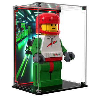 Display Case For LEGO® Minifigures Up-Scaled Racing Driver Minifigure 40819