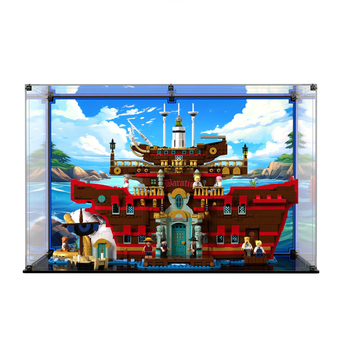 Display Case For LEGO® One Piece The Baratie Floating Restaurant 75640