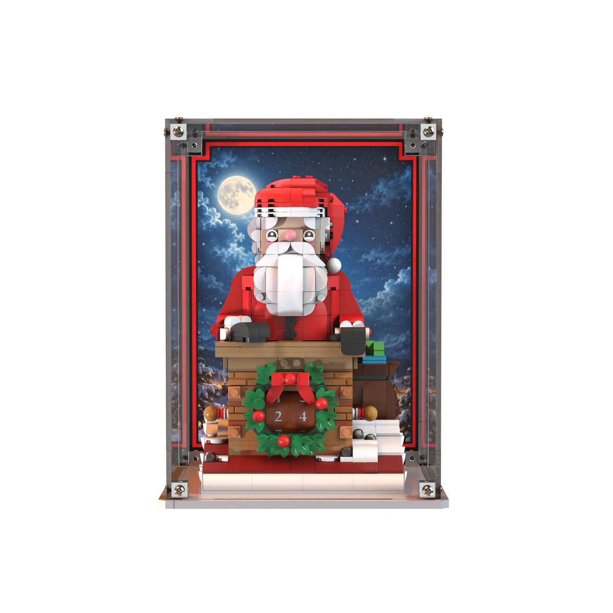 Display Case For LEGO Santa's Holiday Countdown 40874