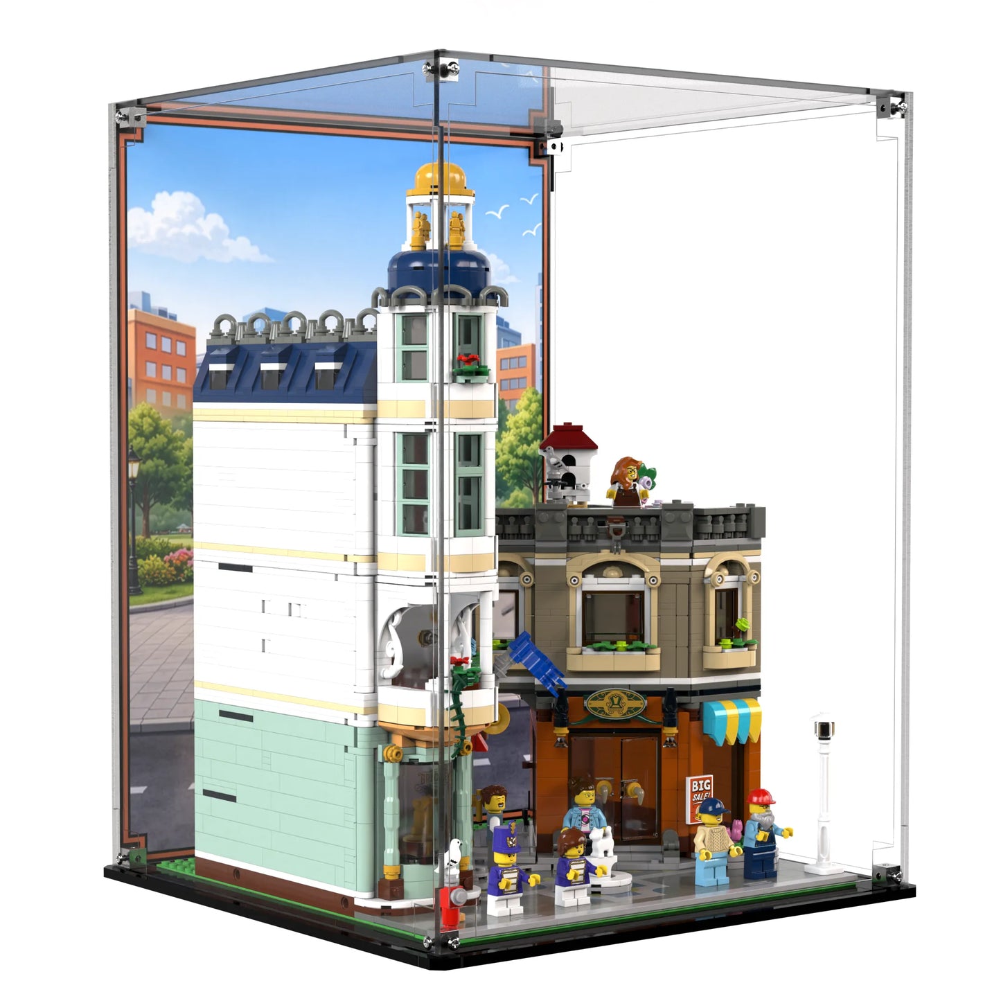 Display Case For LEGO Shopping Street 11371