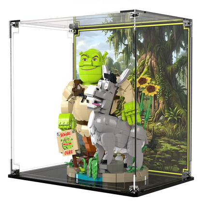 Display Case For LEGO Shrek, Donkey & Puss In Boots 72423