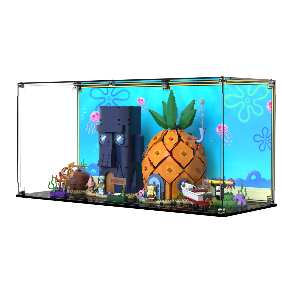 Display Case For LEGO Spongebob Squarepants: Bikini Bottom 11386