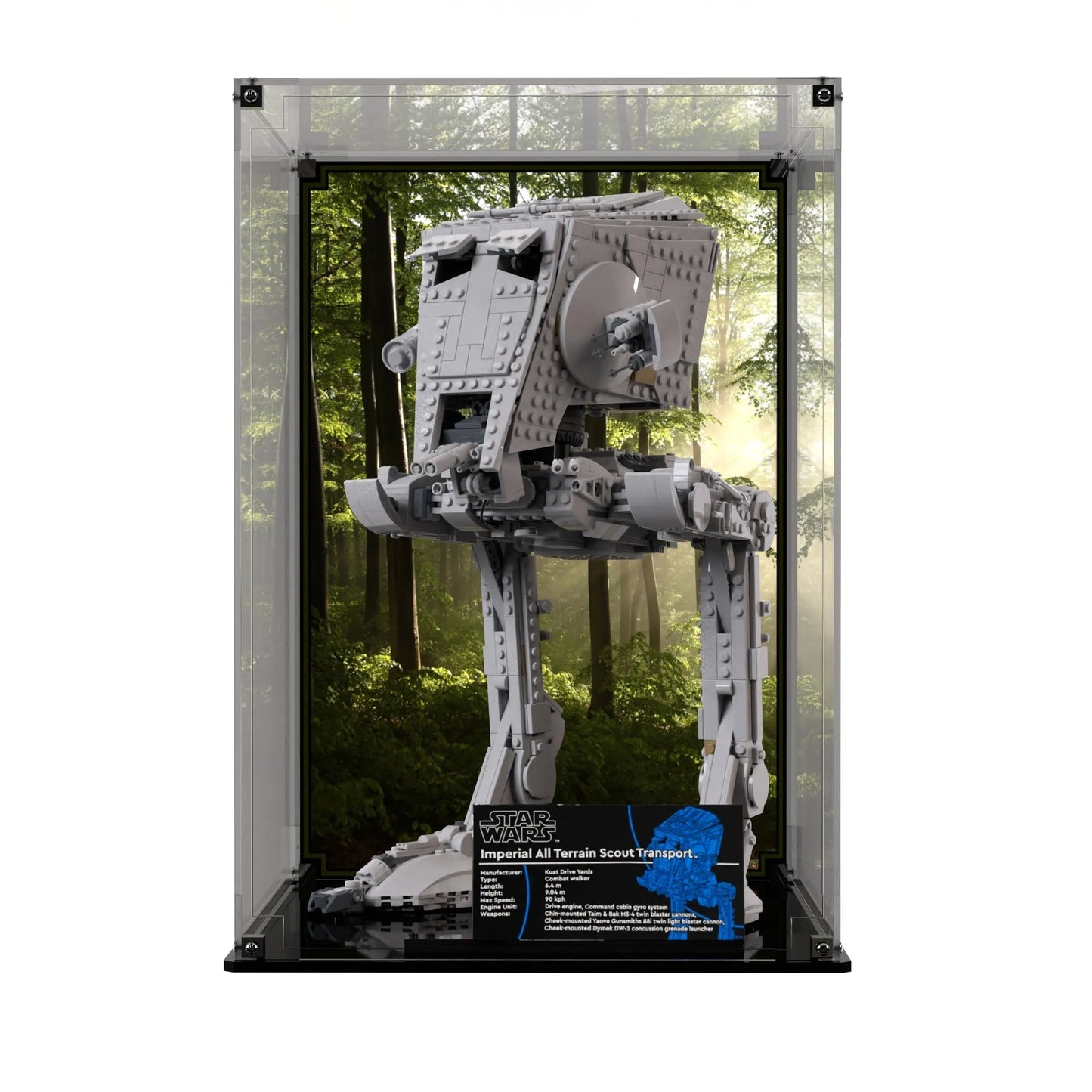Display Case For LEGO® Star Wars AT-ST Walker 75417