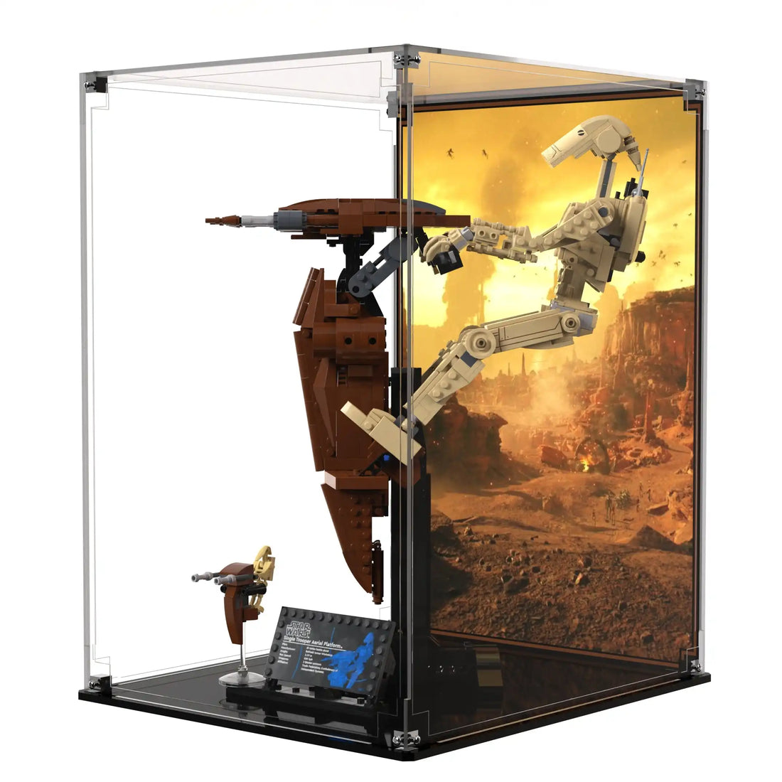Display Case For LEGO Star Wars Battle Droid™ with STAP 75428