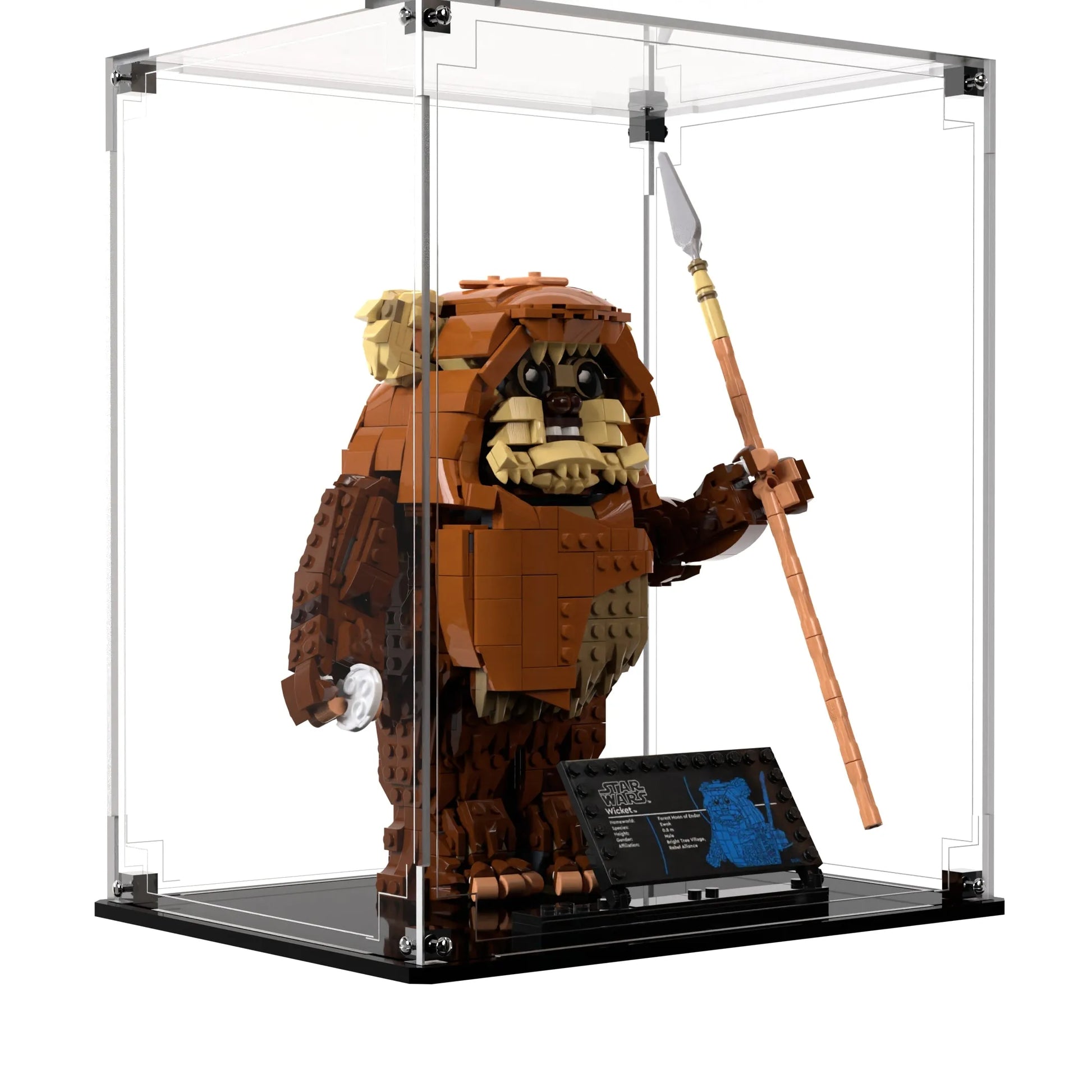 Display Case For LEGO Star Wars Wicket the Ewok 75430
