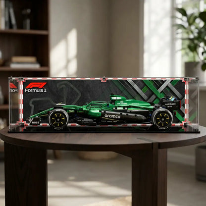 Display Case For LEGO Technics Aston Martin Aramco Amr25 F1 Car 42240
