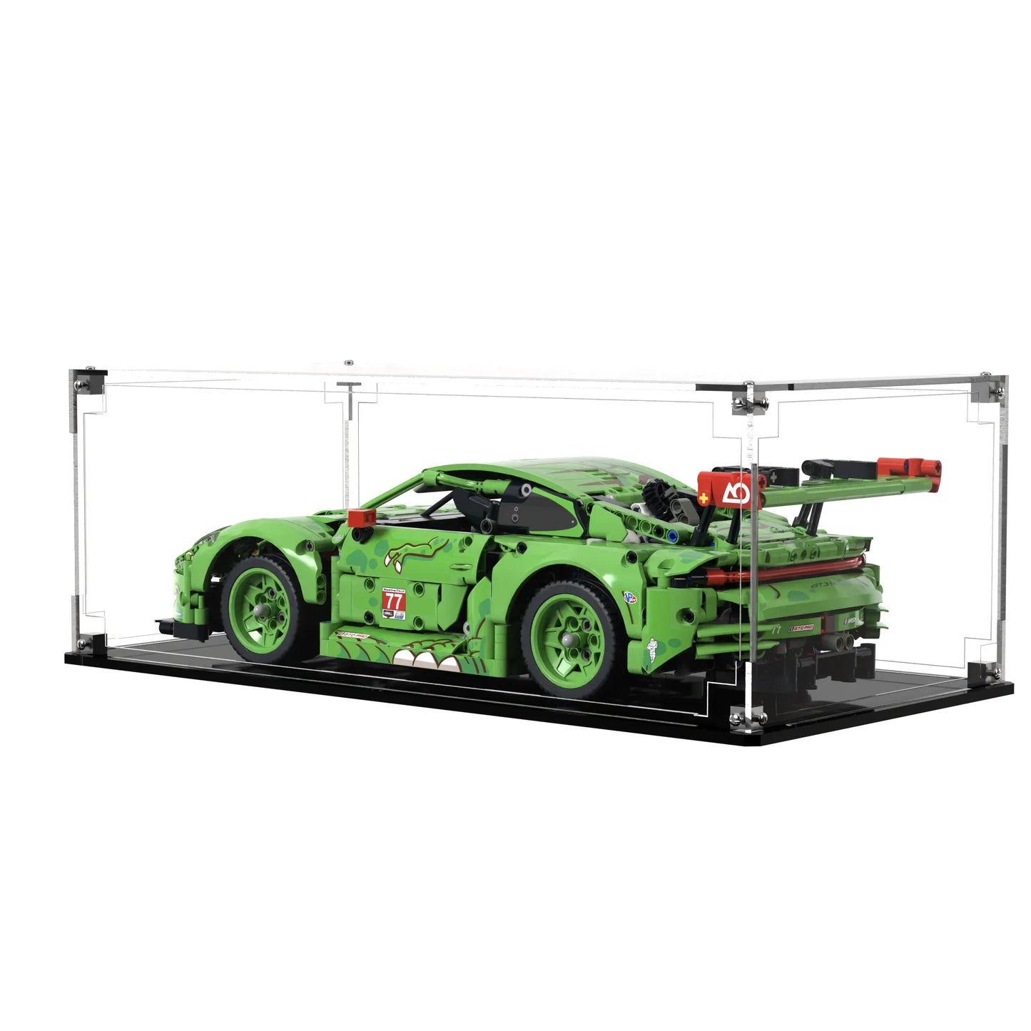 Display Case For LEGO Technics Porsche 911 Gt3 R Rexy Ao Racing Car 42224