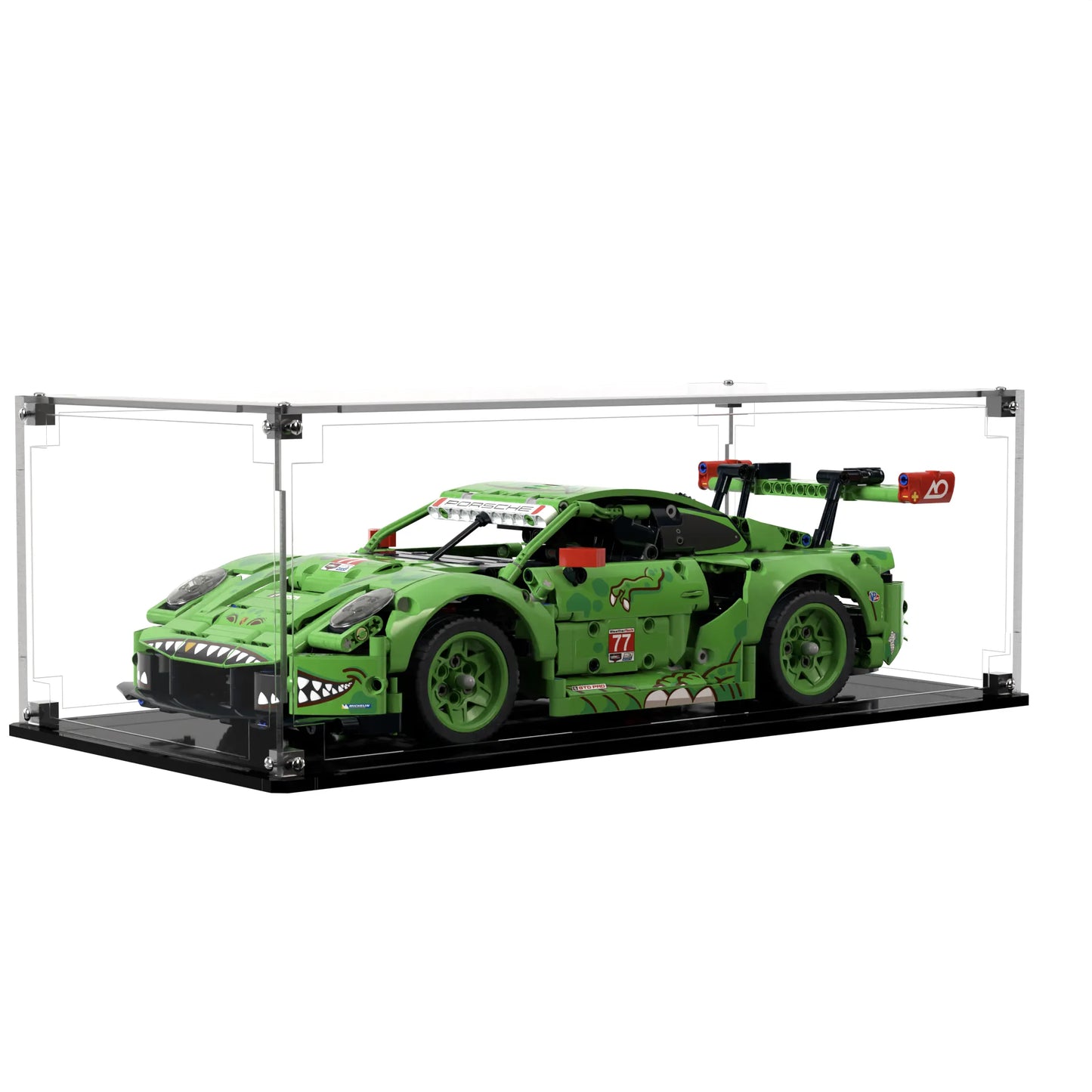Display Case For LEGO Technics Porsche 911 Gt3 R Rexy Ao Racing Car 42224