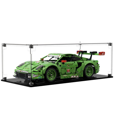 Display Case For LEGO Technics Porsche 911 Gt3 R Rexy Ao Racing Car 42224