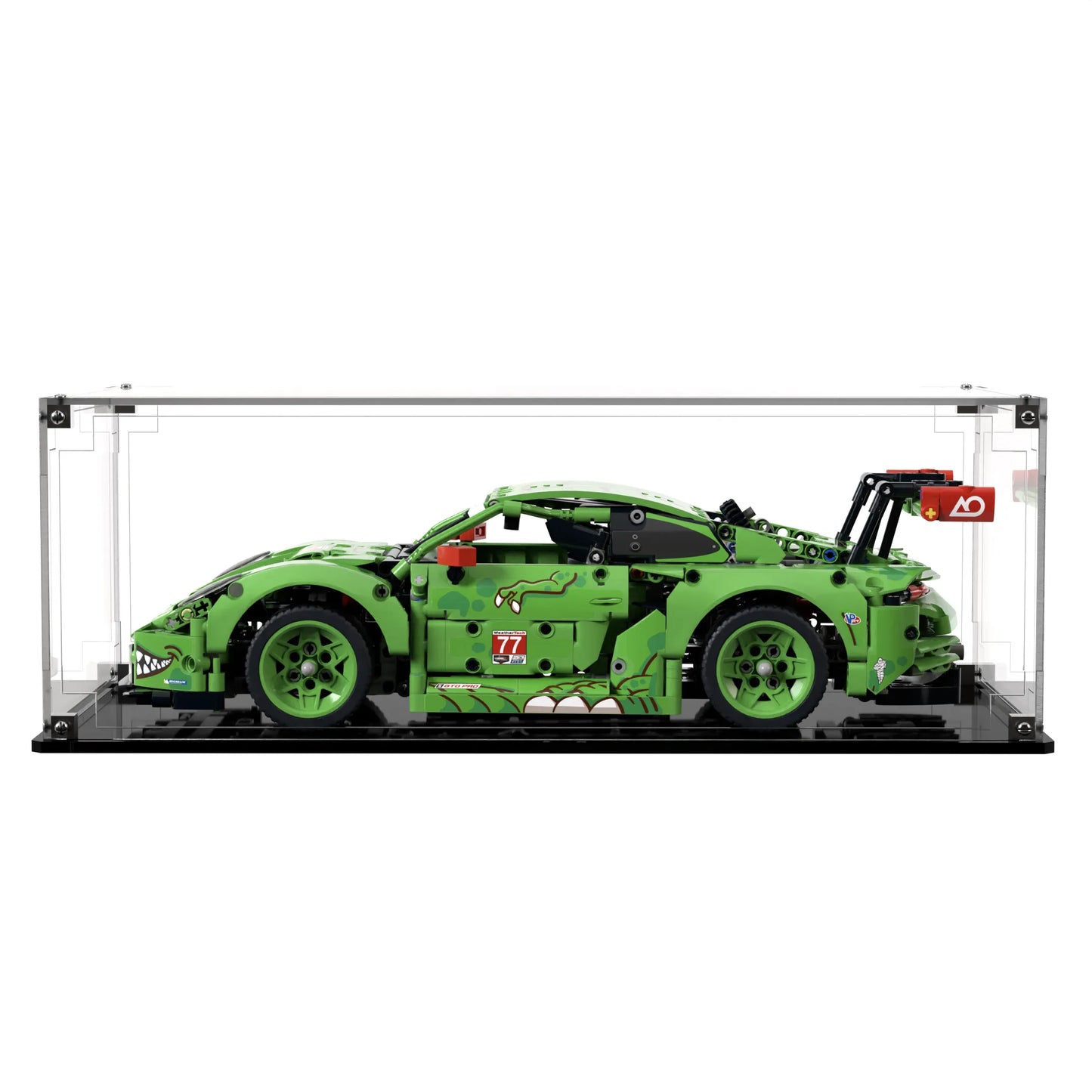 Display Case For LEGO Technics Porsche 911 Gt3 R Rexy Ao Racing Car 42224