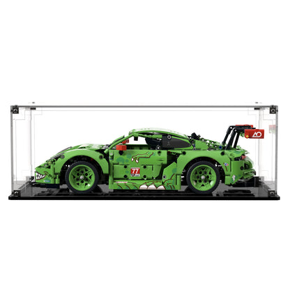 Display Case For LEGO Technics Porsche 911 Gt3 R Rexy Ao Racing Car 42224