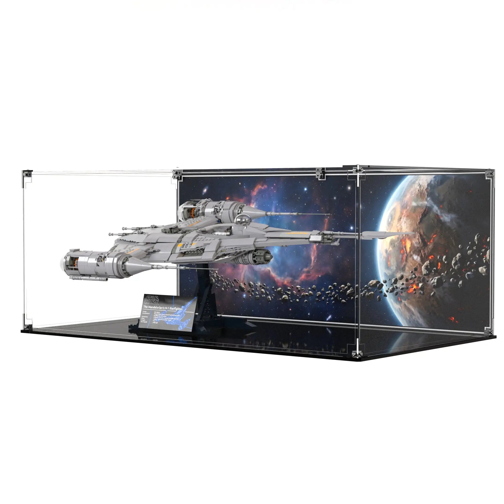 Display Case For LEGO The Mandalorian's N-1 Starfighter 75442