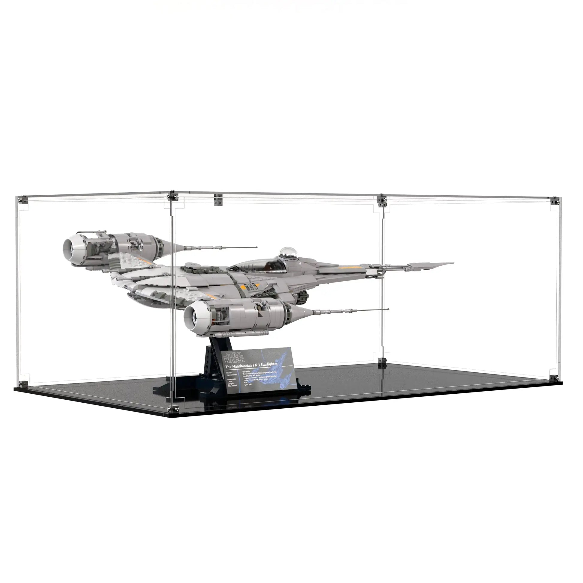 Display Case For LEGO The Mandalorian's N-1 Starfighter 75442