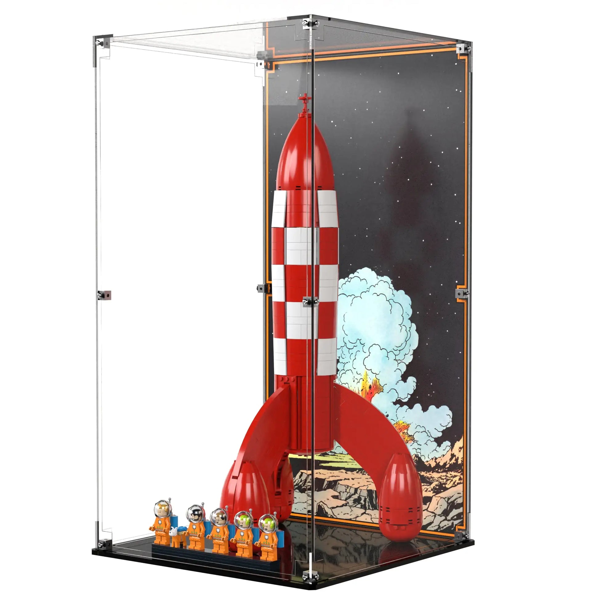 Display Case For LEGO Tintin Moon Rocket 21367