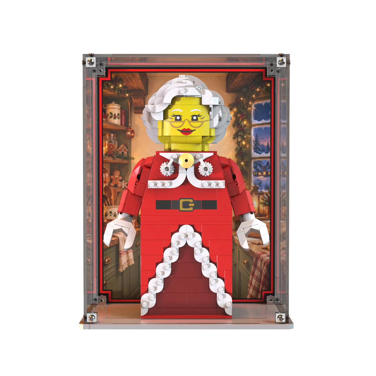 Display Case For LEGO Up-scaled Mrs. Claus Minifigure 40875